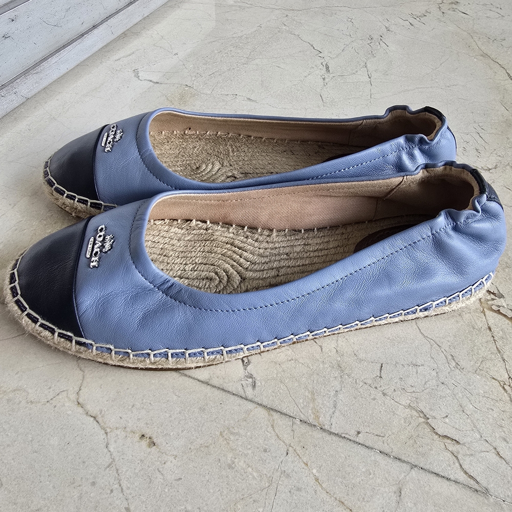 Coach Women's Blue and Dark Blue Espadrilles - Picture 3 of 7